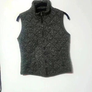 COPY - Abercrombie & Fitch Quilt pattern Grey vest size  medium